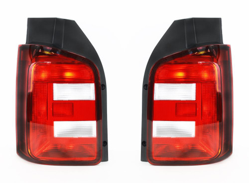 VW Transporter T6 Rear Back Tail Light Lamp Pair 2 Rear Doors 7/2015-2019