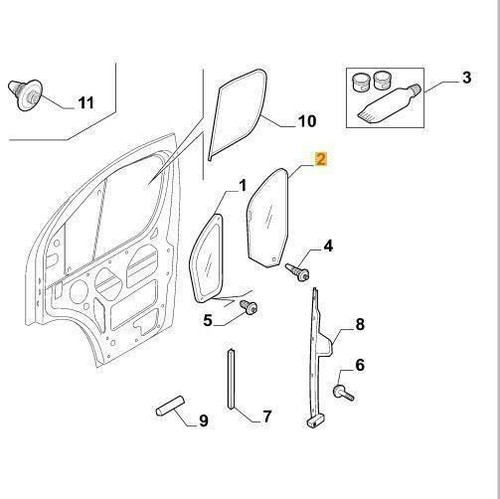 Peugeot Boxer Front Left Door Window 2006 Onwards 1399345080 71751340 Genuine
