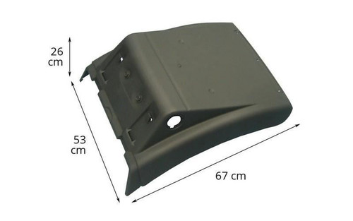 MAN TGS Steer Lift Axle Dropwing Mudguard Without Mudflap 2007-2013