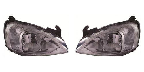 Vauxhall Combo MPV Headlight Non-Projector Type Frosted Indicator Pair 2001-2002