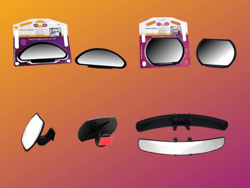 Frog Eye Safety Blindspot Auxiliary Clip-on Mirror