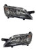 Roller Team Motorhome Headlight Headlamp Black With LED DRL Pair Genuine 5/2014>