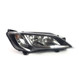 Roller Team  Motorhome Headlight Headlamp Black Inner 5/2014> Pair Genuine