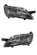 Peugeot Boxer Motorhome Headlight Headlamp Black With LED DRL Pair 5/14>