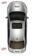Globecar Motorhome Headlight Headlamp Black With LED DRL Left Genuine 5/14>