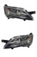 Fiat Ducato Motorhome Headlight Headlamp Black With LED DRL Pair Genuine 5/2014>
