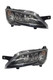 Adria Motorhome Headlight Headlamp Black With LED DRL Pair Genuine 5/2014>