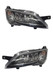Ace Motorhome Headlight Headlamp Black With LED DRL Pair Genuine 5/2014 Onwards