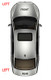 Mercedes Merc Vito W447 Rear Tail Light Lamp Reflector Left 2 Rear Doors 2015>