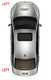 Ford Transit Mk8 Door Wing Mirror Glass Lower Wide Angle Left 2013 Onwards
