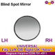 Blind Spot Mirrors Round Self Adhesive 3" Wide Angle Convex Safety Mirror