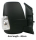 Ford Transit Mk8 Door Mirror Manual 5w Bulb Clear Indicator O/S Right 2019>