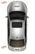 VW Amarok Mirror Electric Heated Black N/S Left 2012-2022