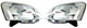 Citroen Berlingo Headlight Headlamp With Electric Levelling Motor 2002-2012 Pair
