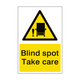 Blind Spot Take Care Self Adhesive Portrait Sticker SIZE A4