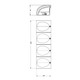 Motorhome Rear Back Tail Light Lamp Mounting Frame 4 Way Modular Holder - Jokon