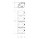 Horsebox Rear Back Indicator Light Lamp Chrome Modular Jokon BL810