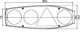 Caraluna Mk2 Caravan Trailer Rear Back Tail Light Lamp Chrome C/W Fog Right Hella