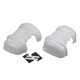 Boxer Ducato Movano Relay Med/Long Arm Mirror Guard Protector Covers White Set