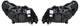 LMC Motorhome Headlight Excluding DRL Lamp Purple Plug Pair 2011-2014 Genuine