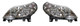 Auto Cruise Motorhome Headlight Headlamp 3 Pod Purple Plug Type Pair 2011-2014