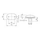 Caravans, Motorhomes Front Clear Marker Light Lamp Jokon PL2000, 13.5005.000