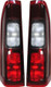 Renault Trafic Rear Back Tail Light Lamp With Bulb Holder Pair 2014 Onwards