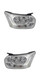 Ford Transit Mk8 Headlight Headlamp Halogen Chrome Inner Pair 2013-2018