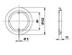 Caravan & Motorhome 122mm Round Amber Outer Trim Ring Bezel Jokon 710 19.2016.200