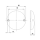 Caravan & Motorhome 95mm Round Red Outer Trim Ring Bezel Jokon 710 19.2016.100