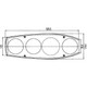 Caraluna 2 Motohome Rear Back Tail Light Lamp Chrome Left - Small Scuff On Lens