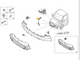 Iveco Daily Decorative Protective Strip Corner Bumper Right 2014 Onwards Genuine