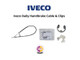 Genuine Iveco Daily Handbrake Cable With Clips 2006 On - 5802235434, 5803037978 