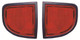 Mitsubishi L200 Mk4 Rear Back Reflector Red Pair 2005-4/2016