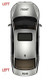Auto Cruise Mirror Medium Arm Electric Temp Sensor O/S Left 2006> (LHD) Genuine