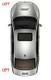 Auto Trail Motorhome Mirror Medium Arm Elec Temp Sensor O/S Left 06> LHD Genuine