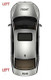 Auto Sleepers Motorhome Mirror Long Arm Elec Heated Aerial NS Left Genuine 2006>