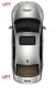 Burstner Motorhome Door Mirror Short Arm Electric Powerfold N/S Left Genuine 06>