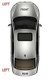 Eura Mobil Motorhome Mirror Medium Arm Electric With Aerial N/S Left Genuine 06>