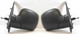 Renault Kangoo Door Wing Mirror Cable Black Textured 9/2008-6/2013 Pair