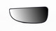 Ace Motorhome Mirror Glass Lower Wide Angle Heated Left 2006> Genuine