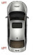 Globecar Motorhome Mirror Glass Heated Upper Convex Left 2006> 71748246 Genuine