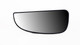 Globecar Motorhome Mirror Glass Lower Wide Angle Heated Left 2006> Genuine