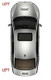 Swift Motorhome Mirror Glass Heated Upper Convex Left 2006> 71748246 Genuine