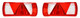 Aspock Ecopoint 2 Trailer Rear Tail Light Lamp Lens Only Pair 18-8528-002
