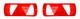 Aspock Ecopoint 2 Trailer Rear Tail Light Lamp Lens Only Pair 18-8528-002