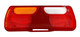 Rinder Combination Rear Tail Lamp With Number Plate Light Lens Only Right - 760