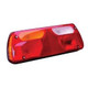 Rinder Combination Rear Tail Lamp With Number Plate Light Lens Only Left - 760