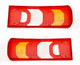 Mercedes Merc Actros MP4 Rear Back Tail Light Lamp Lens Only Pair 2011 Onwards