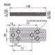 Adria A Class Motorhome Mirror Arm Wedge Bracket Length 148mm 